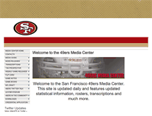 Tablet Screenshot of media.49ers.com